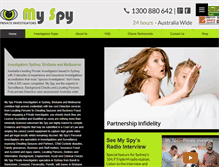 Tablet Screenshot of myspy.com.au